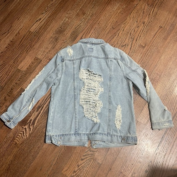 Distressed Denim Jacket - Picture 1 of 6